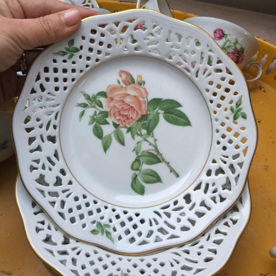 Тарелка Rosa Jadica fragrans Schumann Arzberg Tradition Германия