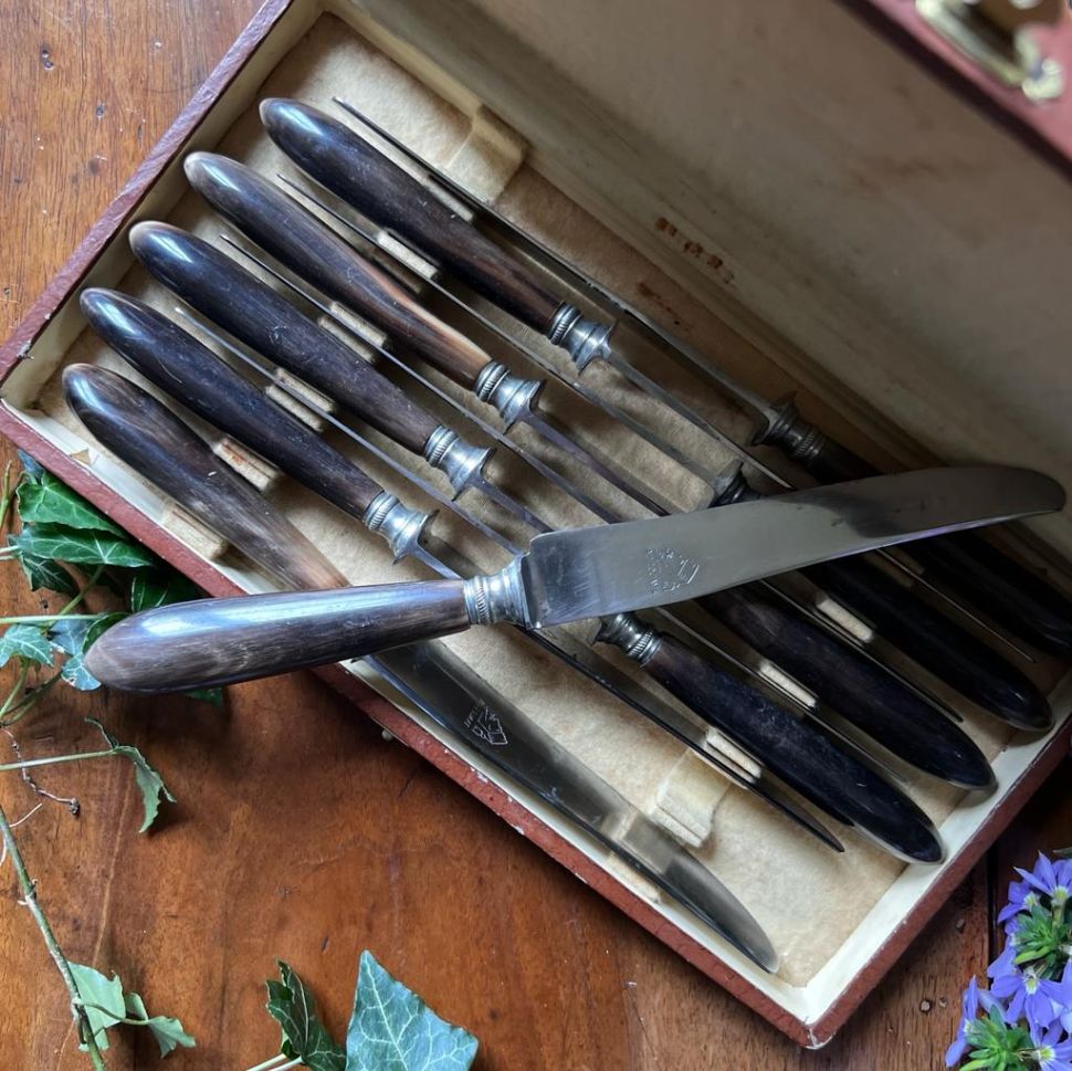 Нож Al Zovave 24 см металл кость Франция