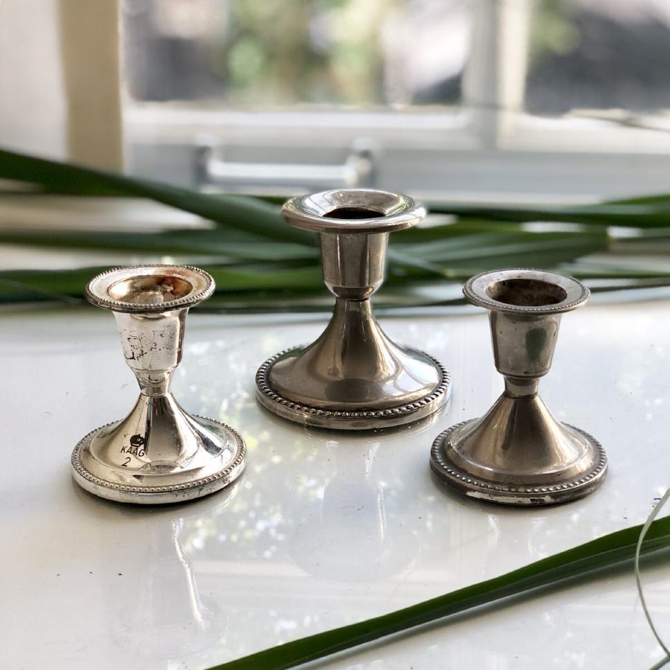 Подсвечник на одну свечу KAAG хромирование