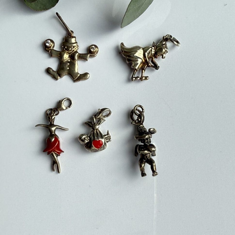 Подвеска шарм Девушка 3 см в стиле Thomas Sabo 925 