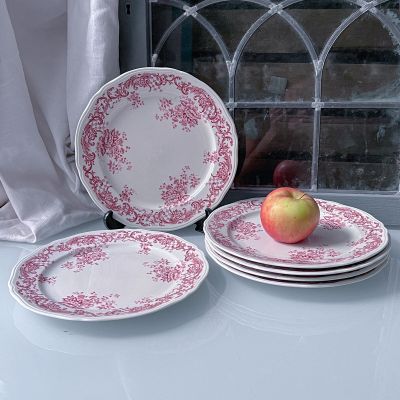 Тарелка ВиллеройБох Valeria красный 24 см Германия 1940-1970 гг.