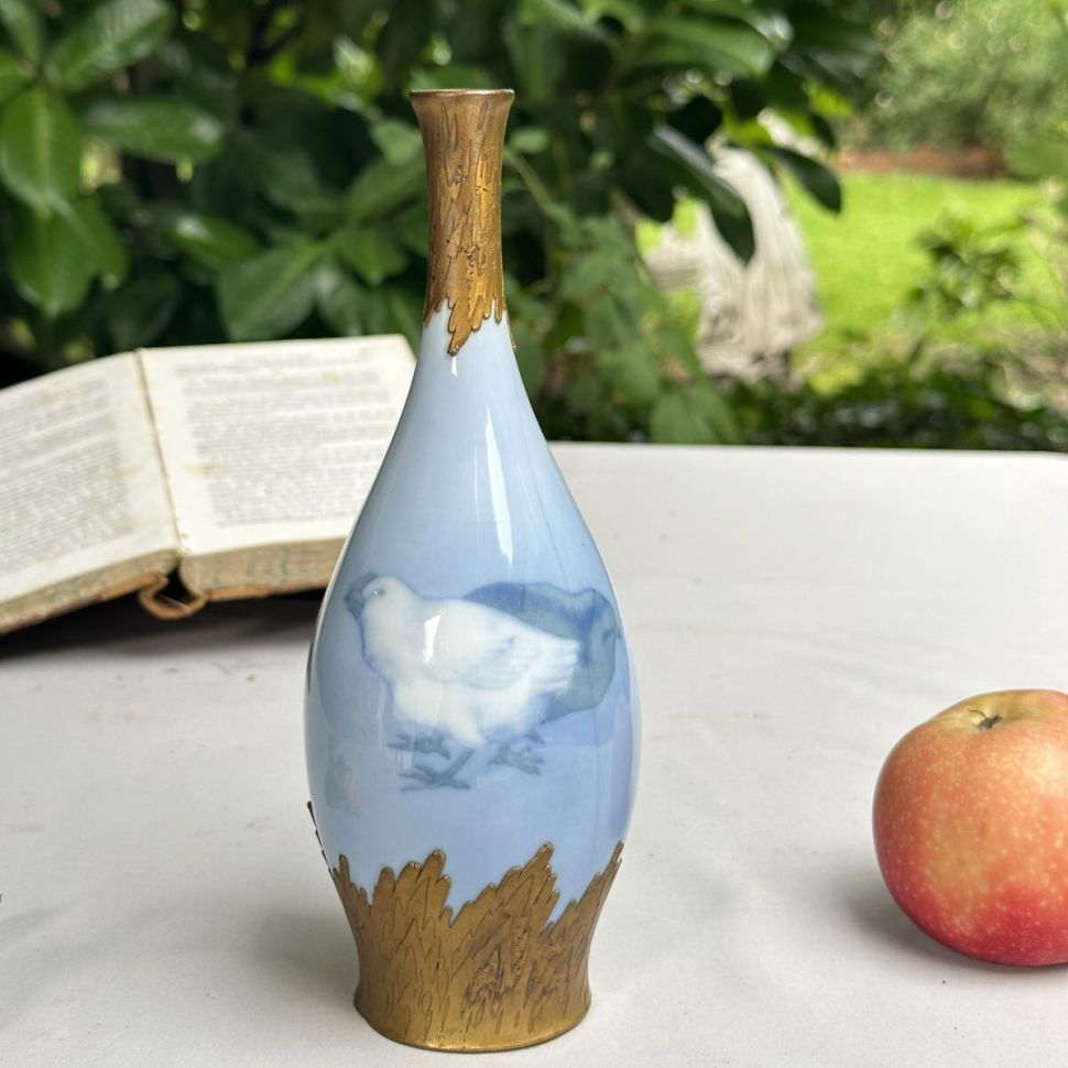 Ваза Royal Copenhagen Anton Michelsen 21 см фарфор Дания начало 20 века уценка