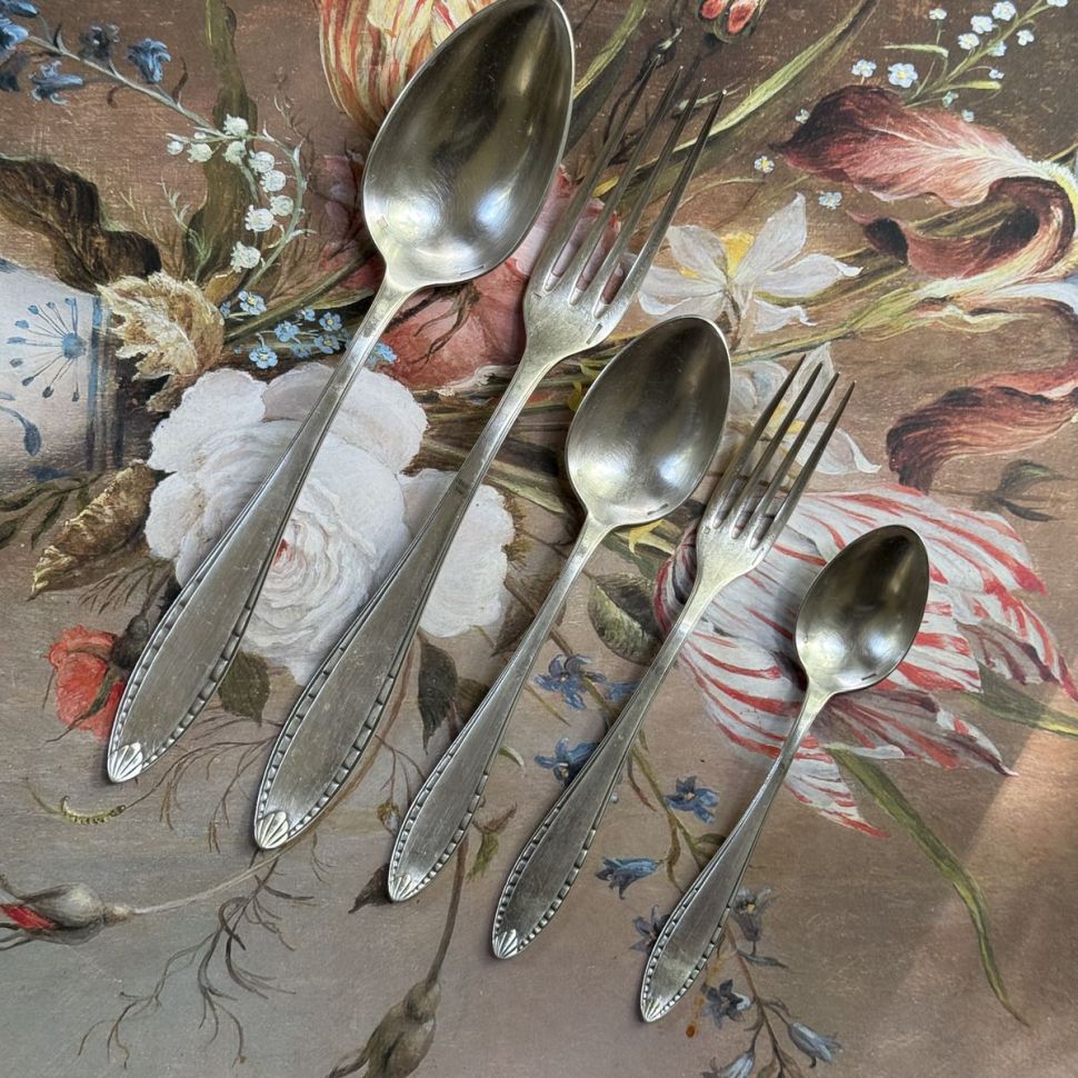 Ложка столовая Christofle 21 см серебрение Франция конец 19 века