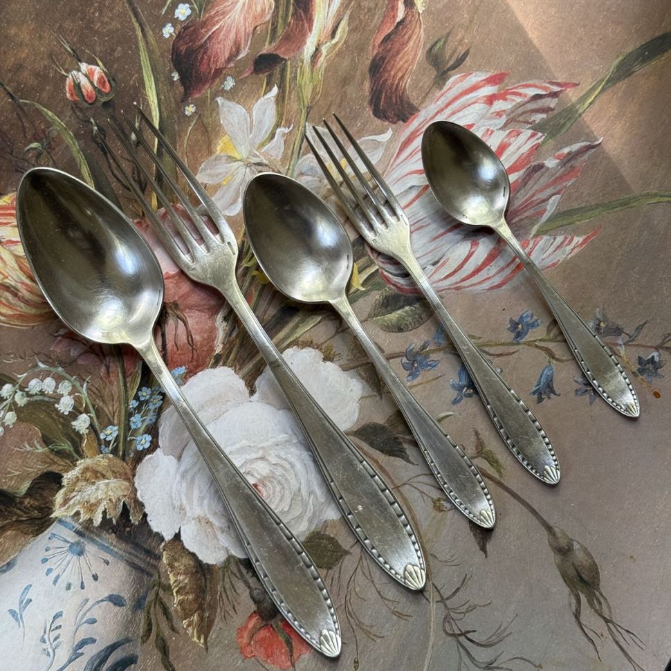 Ложка столовая Christofle 21 см серебрение Франция конец 19 века