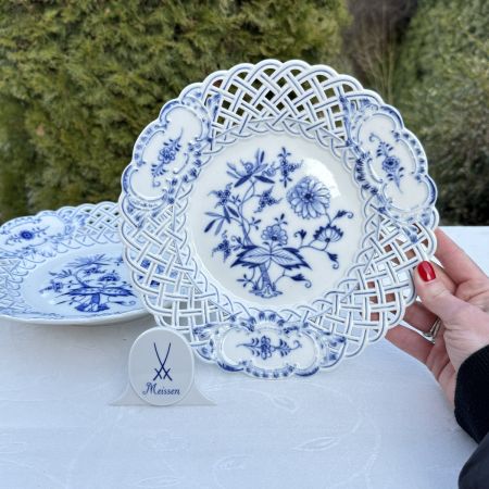 Тарелка Meissen Синий лук 25 см конец 1850-1924 гг Германия 