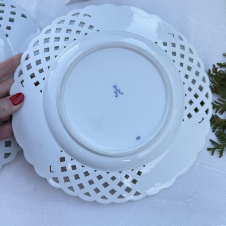 Тарелка Meissen Синий лук 25 см конец 1850-1924 гг Германия 