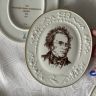 Панно памятное Meissen Schubert 17 см 1978 г. фарфор