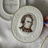 Панно памятное Meissen Schubert 17 см 1978 г. фарфор