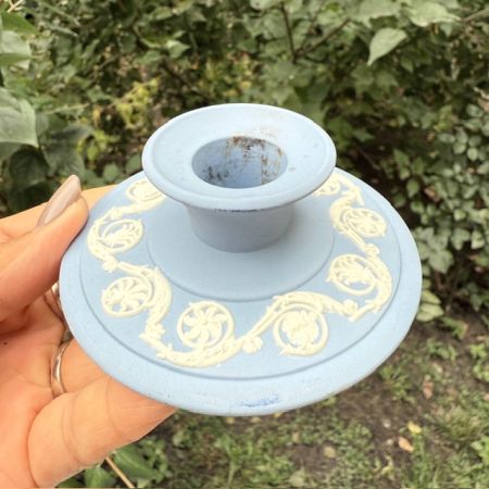 Подсвечник Wedgwood 9 см Англия бисквитный фарфор 