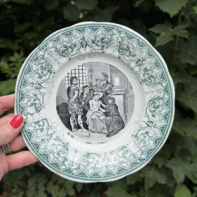 Тарелка говорящая Greil &amp; Montereau Житие №12 20 см Франция