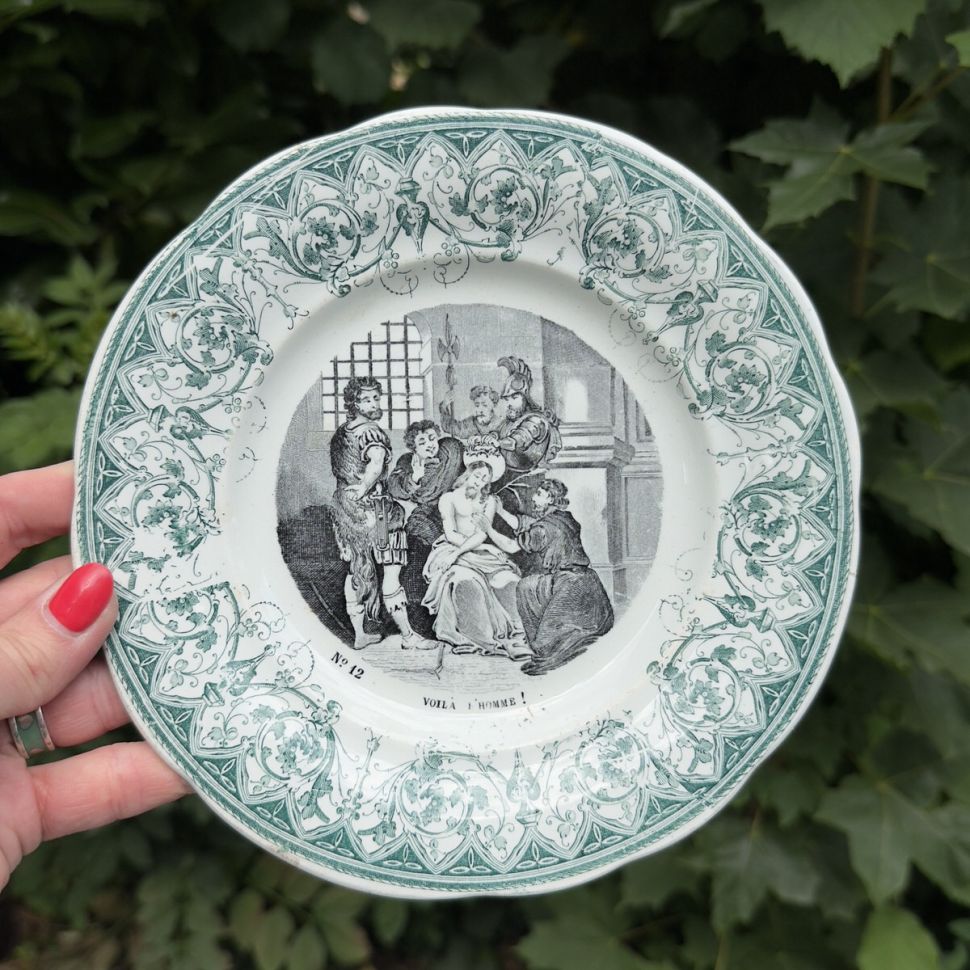 Тарелка говорящая Greil & Montereau Житие №12 20 см Франция
