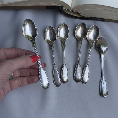 Ложка кофейная 13 см серебрение Франция