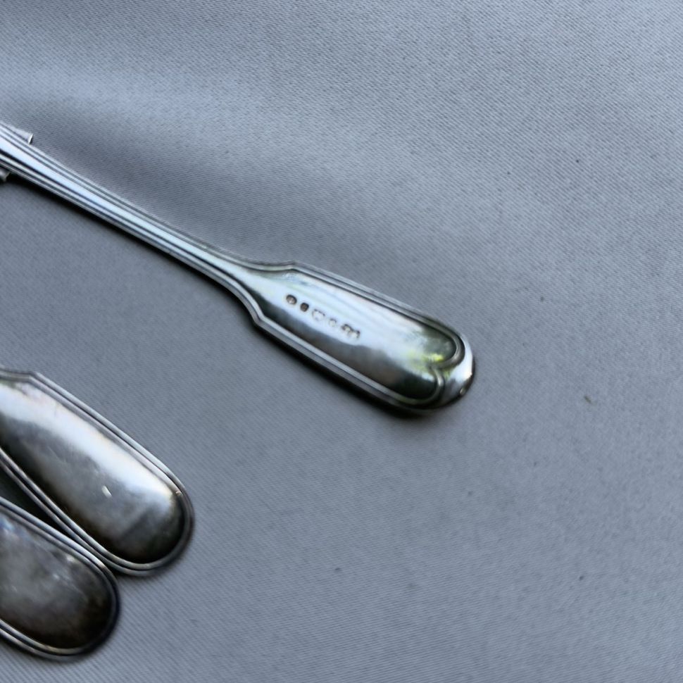 Ложка кофейная 13 см серебрение Франция