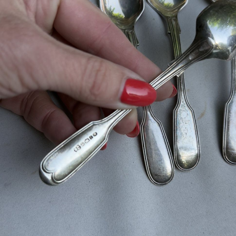 Ложка кофейная 13 см серебрение Франция