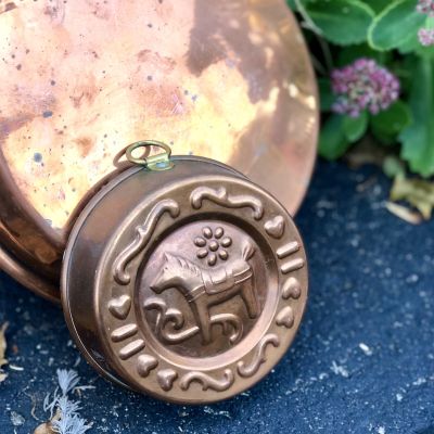 Форма для выпечки Лошадка 15 см медь