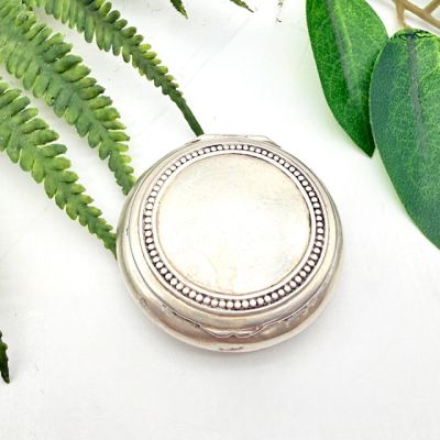 Таблетница 4 см серебро