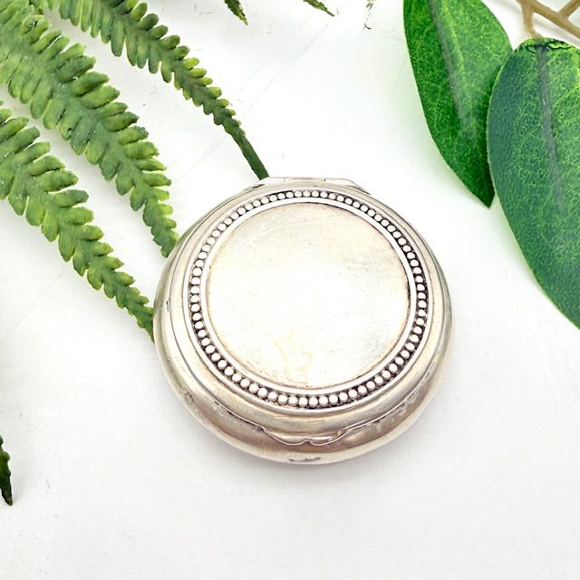 Таблетница 4 см серебро