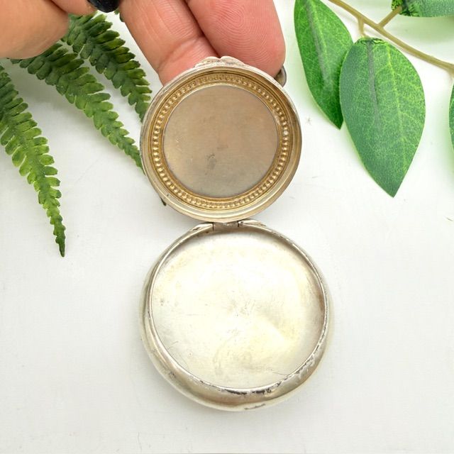 Таблетница 4 см серебро