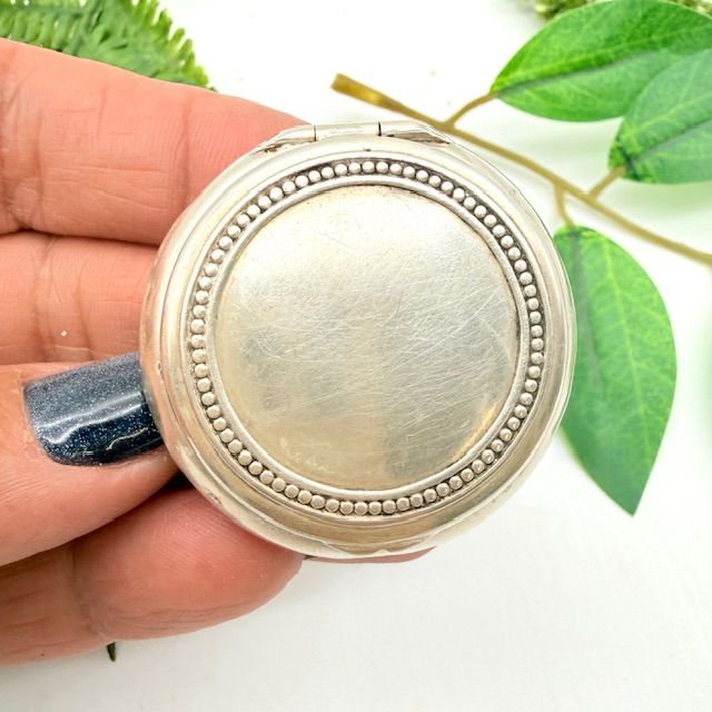 Таблетница 4 см серебро