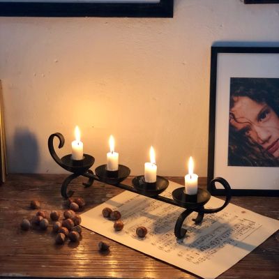 Подсвечник адвент кованный