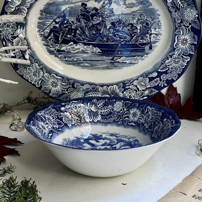 Салатник Liberty Blue Staffordshire 22 см Англия 