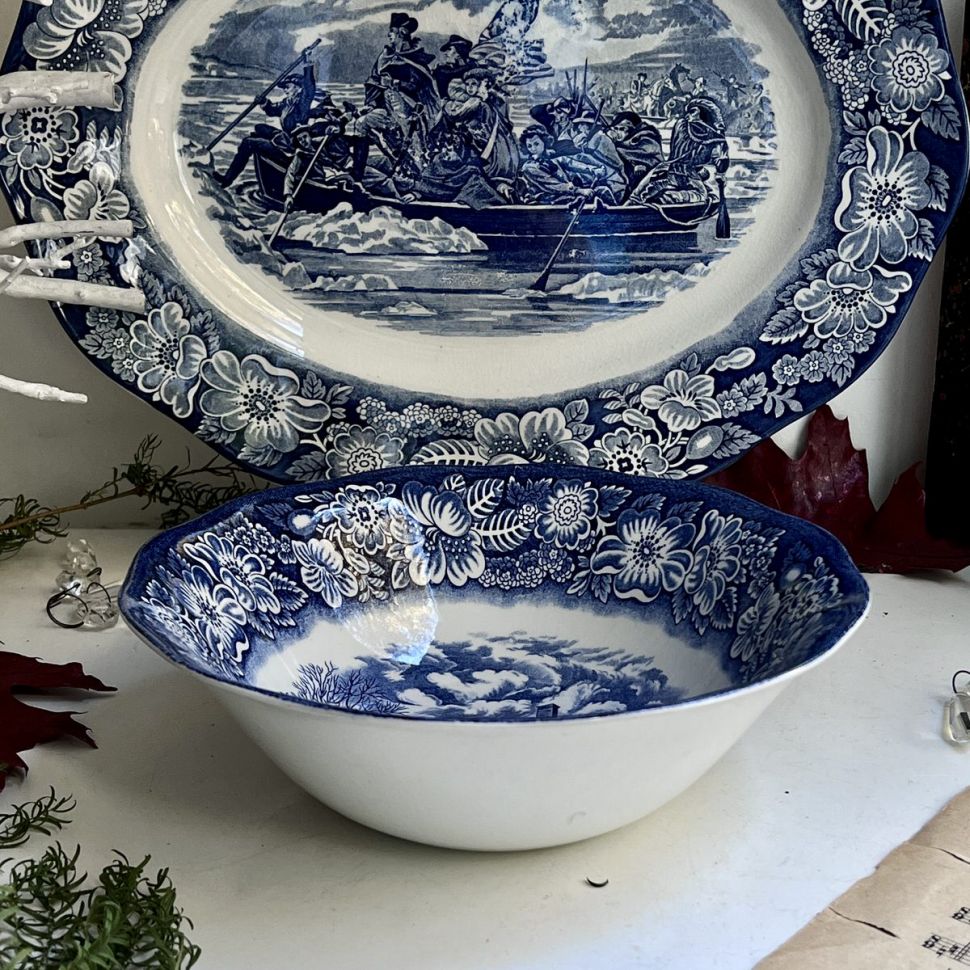 Салатник Liberty Blue Staffordshire 22 см Англия