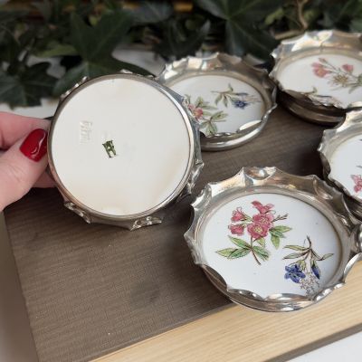 Блюдце подставка под бокал Эдельвейс керамика 