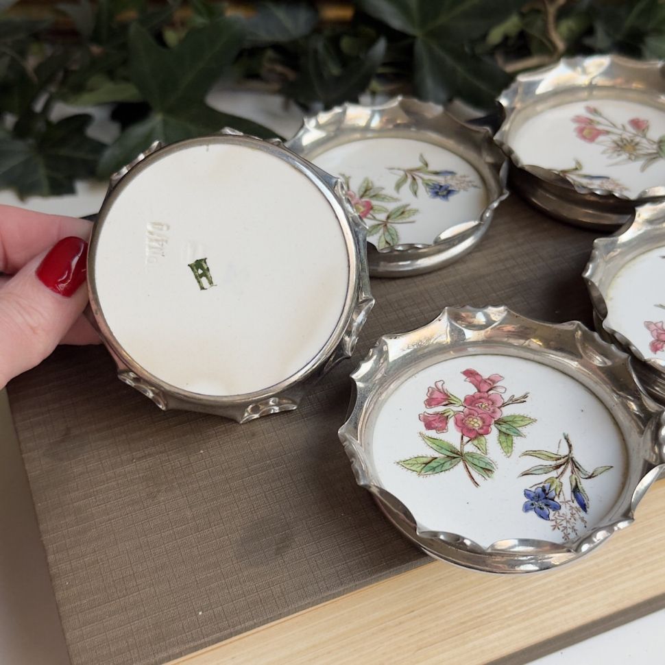 Блюдце подставка под бокал Эдельвейс керамика 