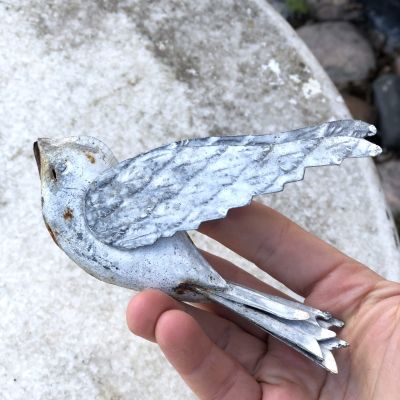 Статуэтка декоративная 12 см птичка металл