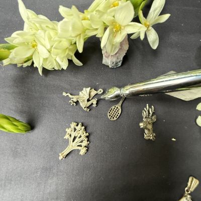 Подвеска Дракон 3 см серебро