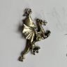 Подвеска Дракон 3 см серебро