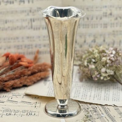 Ваза 22 см мельхиор серебрение