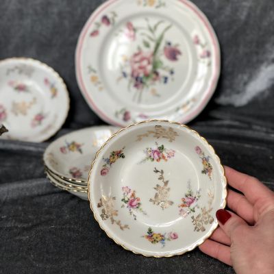 Миска 13,5см цветы Франция фарфор 