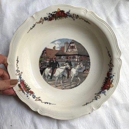 Блюдо углубленное Sarreguemines Obernai 27 см Франция 