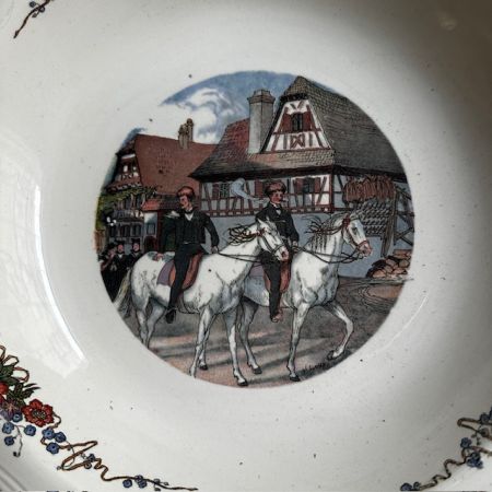 Блюдо углубленное Sarreguemines Obernai 27 см Франция 