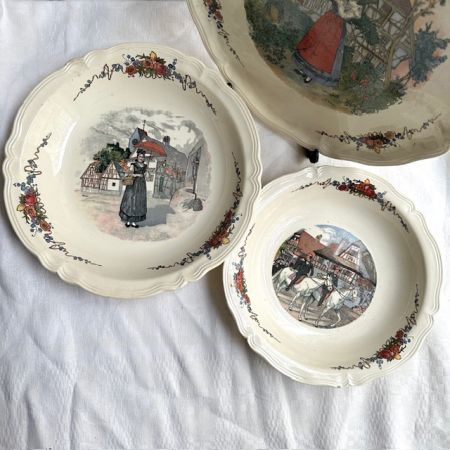 Блюдо углубленное Sarreguemines Obernai 27 см Франция 
