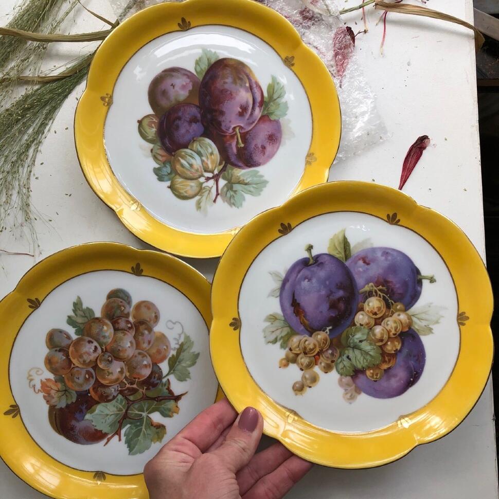 Тарелка набор 3 шт. Садовые фрукты Amsterdam