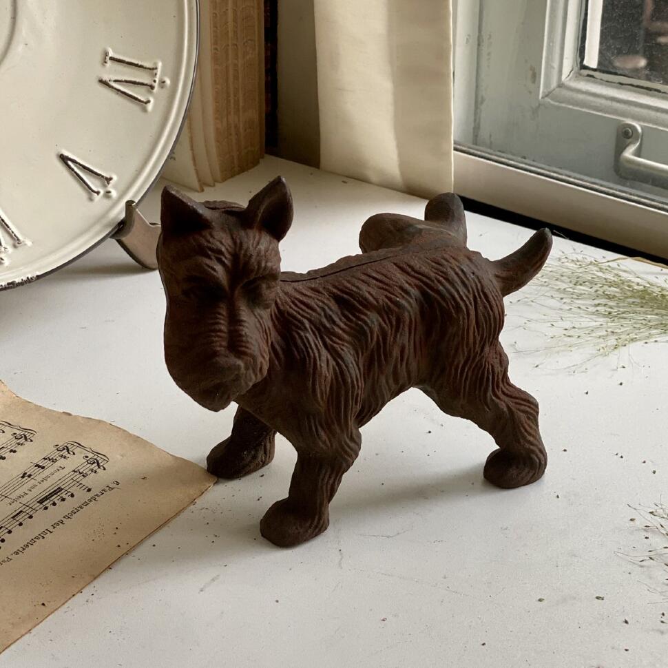 Статуэтка для улицы Пёсик чугун (тяжелая)