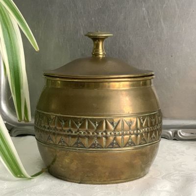 Банка для хранения 15 см латунь Голландия