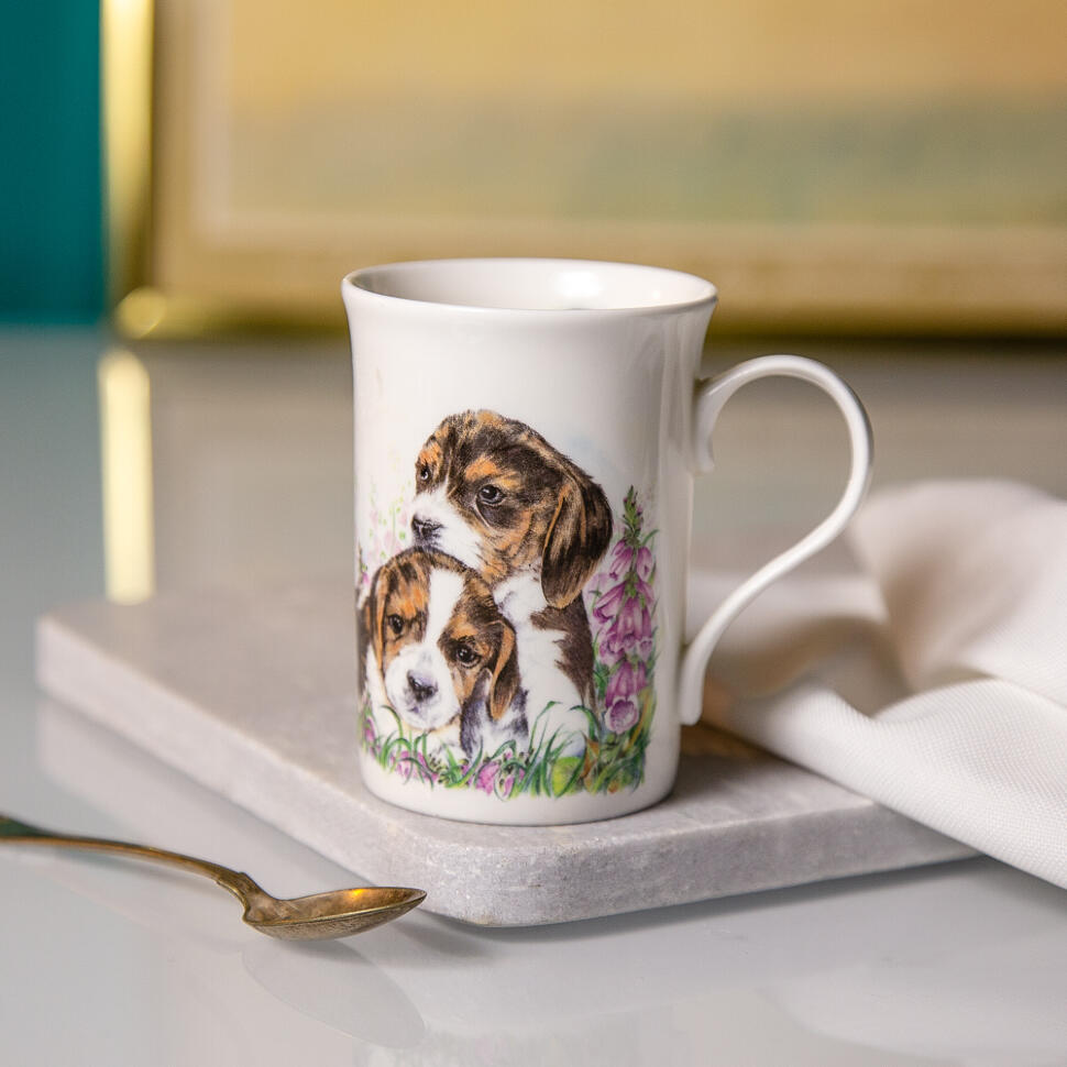 Кружка  260 мл Щенки костяной фарфор Англия