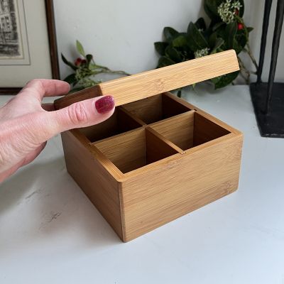 Коробка для чая 14х14х9 см дерево