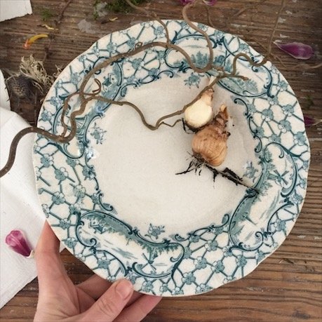 Тарелка полуглубокая Gustafsberg Delft, желтоватая, 24 см