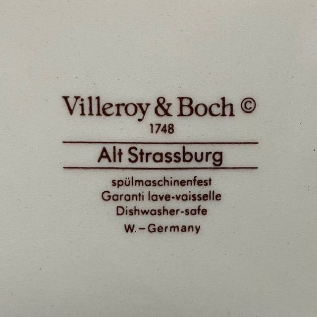 Блюдо Alt Strassburg ВиллеройБох 40 см фарфор Германия 