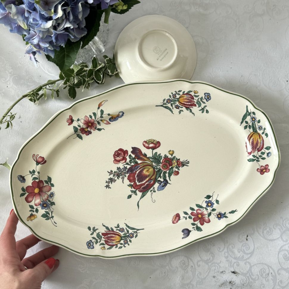 Блюдо Alt Strassburg ВиллеройБох 40 см фарфор Германия 