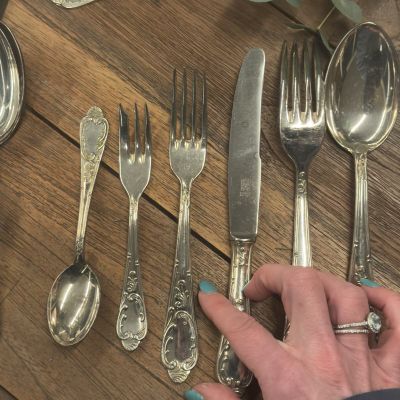 Вилка столовая 19 см серебрение Арнуво Франция