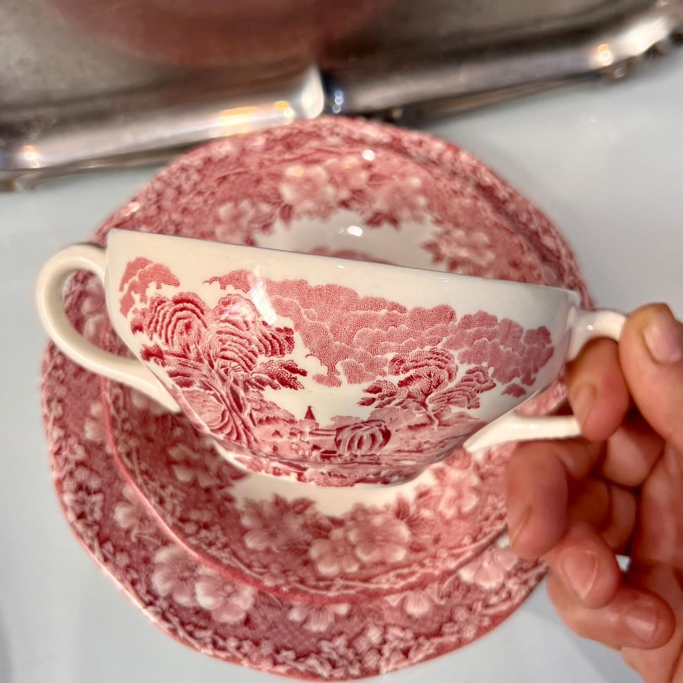 Бульонная пара Enoch Wedgwood Woodland 350 мл Англия красный