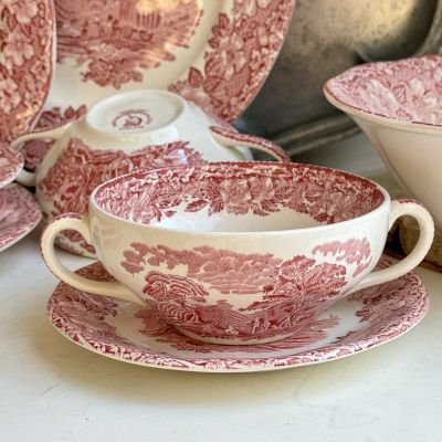 Бульонная пара Enoch Wedgwood Woodland 350 мл Англия красный