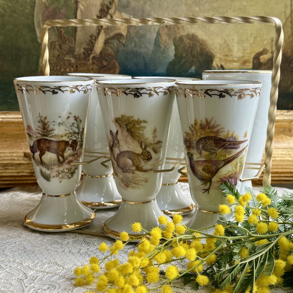 Мазагран Limoges Лиса 200 мл фарфор Франция