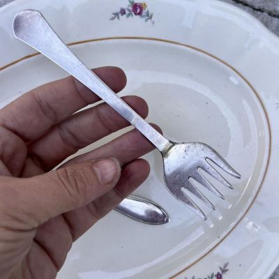 Вилка для шпрот 14 см мельхиор