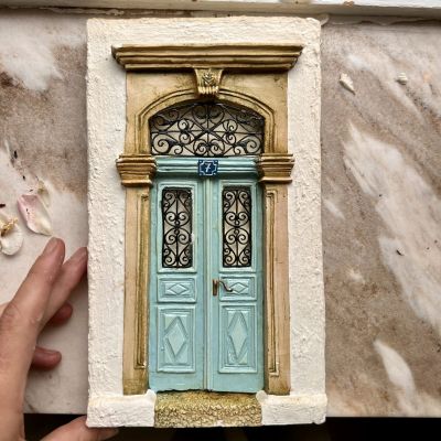 Изразец керамика Дверь 13х22 см 